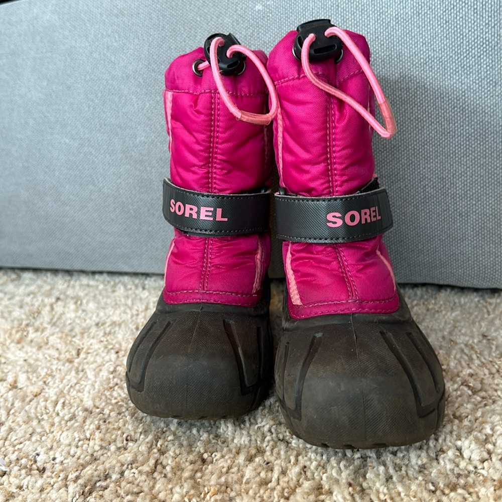 Sorel Flurry Boots Girls Size 10 Pink